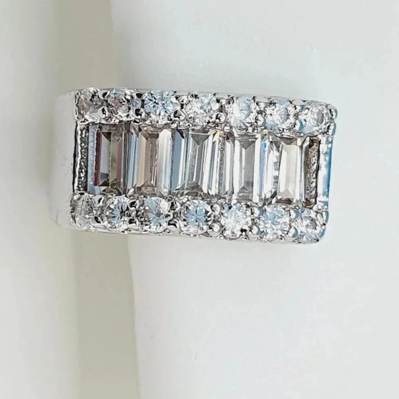 "925 Sterling Silver CZ Beautiful Earrings for Women, 1USPAR4264 - Picture 5 of 11